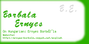 borbala ernyes business card